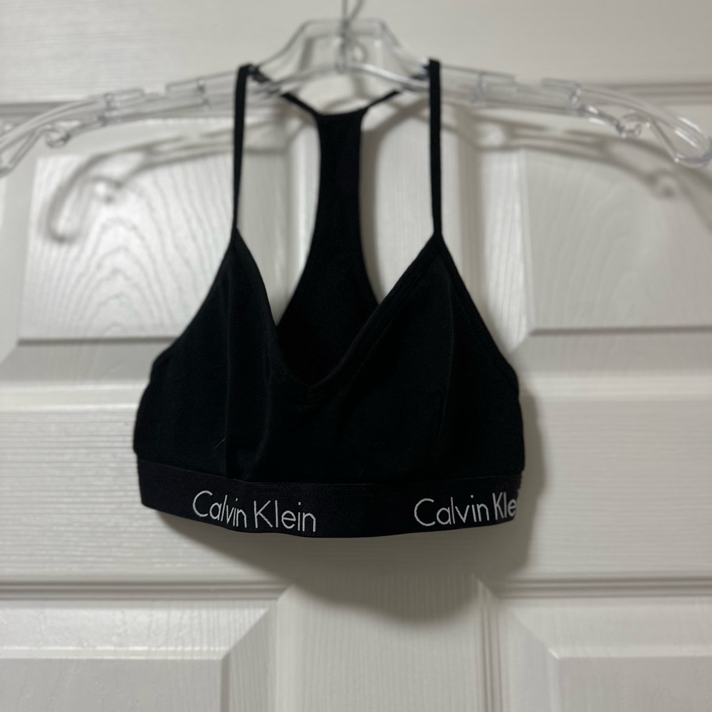 Calvin Klein Black Racerback Bralette
